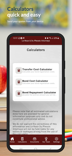 Android application SA Legal screenshort
