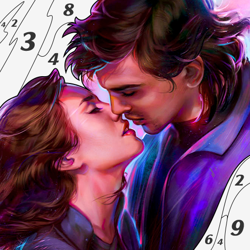 Kiss & Hug Paint by Number logo