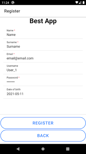 Android application Biodiversity Pressures App screenshort