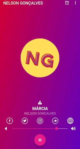 Android application WebRádio Nelson Gonçalves screenshort