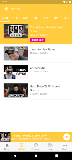 Rock 104.5 Screenshot