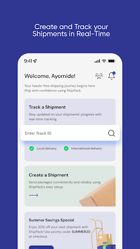 ShipPack: Smart Logistics Hub Screen 3