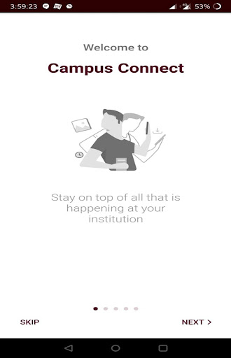 Android application CAMPUS CONNECT screenshort