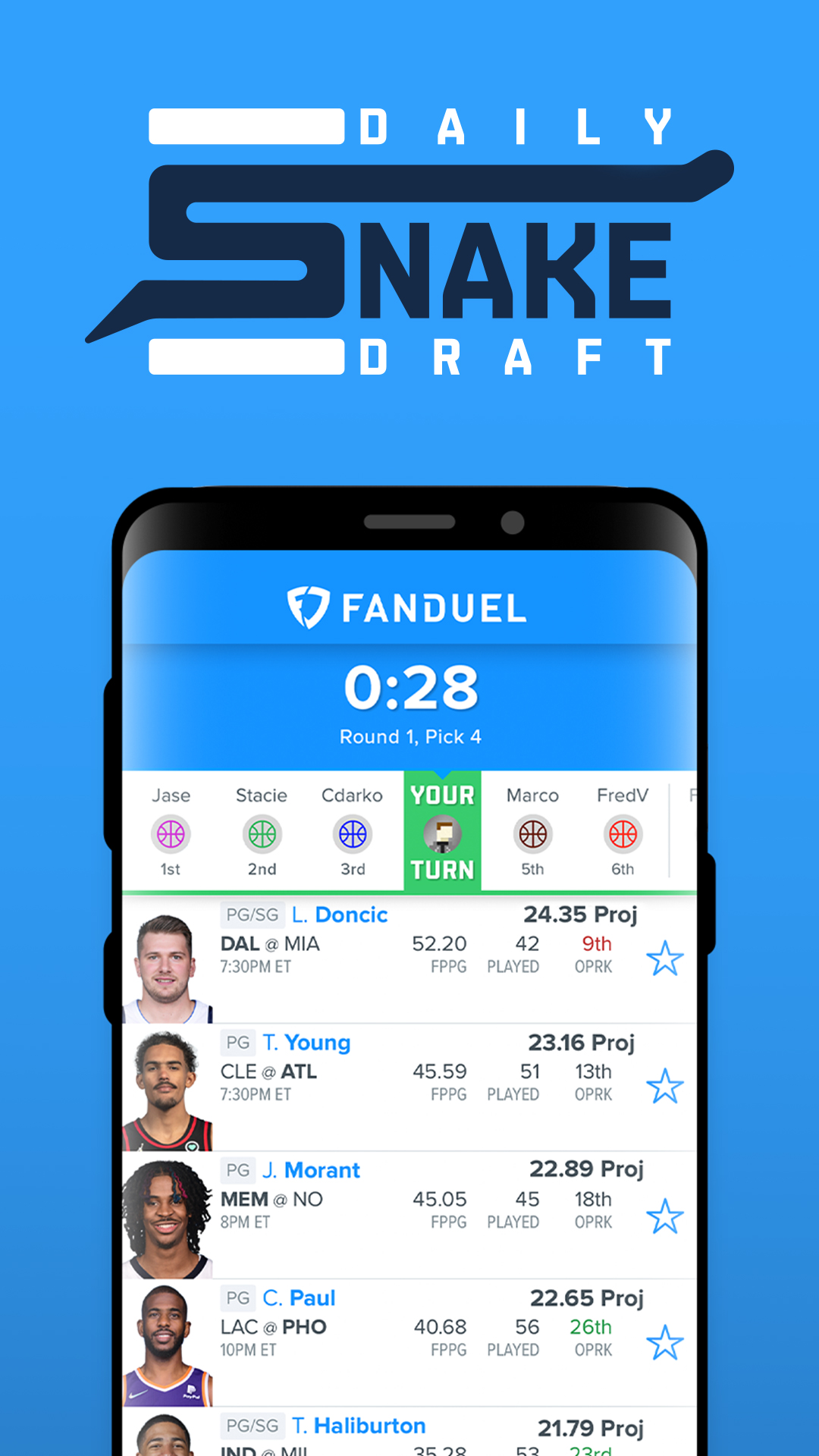 Android application FanDuel Fantasy Sports screenshort