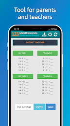 123 Math Homeworks - Practice Sheets Generator