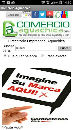 Android application Comercio Aguachica screenshort