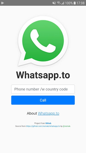 Android application wa.to screenshort