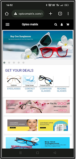 Android application Optoo Matrix screenshort