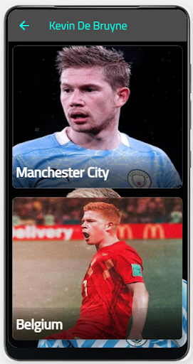 Android application Kevin De Bruyne wallpapers screenshort