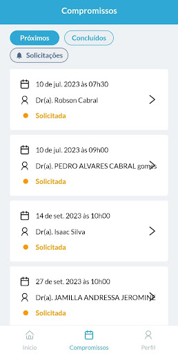 ClickConsultas Screen 2