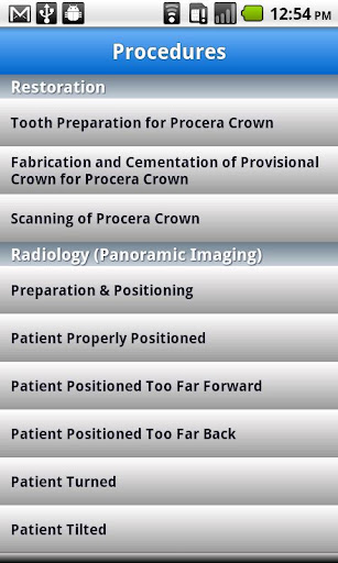 Dentistry ProConsult Screen 2