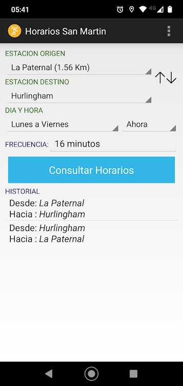 Horarios San Martin - 1.6.8 - (Android)
