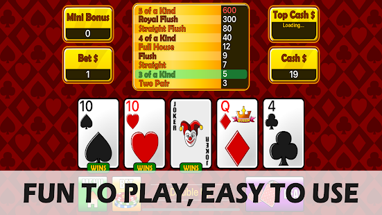Bet 50 Poker: Classic Video Poker with Mini Bonus 1.0.0 APK + Mod (Free purchase) for Android