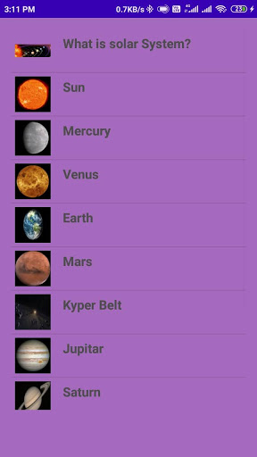 solar system information app