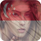 Singapore Flag Face icon