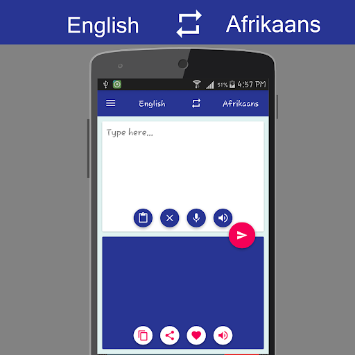 Android application English - Afrikaans Translator screenshort