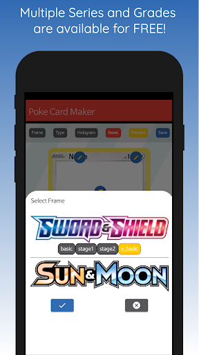 Android application Pokemon Card Maker screenshort