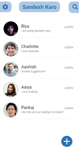 Sandesh Karo | Chat App Screen 3