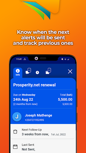 Followup Payments Screenshot
