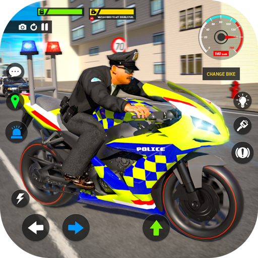 لعبة دراجة الشرطة حيلة سباق