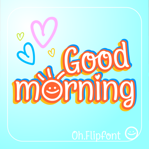 OhGoodmorning™ Latin Flipfont logo