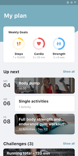 Android application Fit Group screenshort