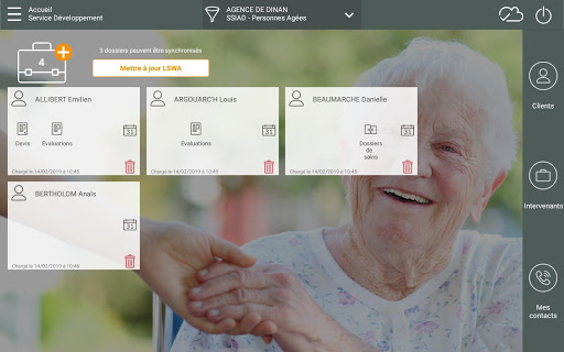 Android application LSWA Mobile screenshort