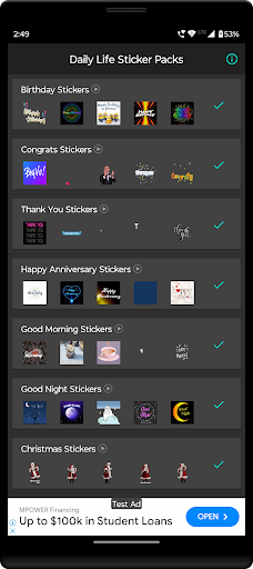 Android application Dailystickers Daily Wasticker screenshort