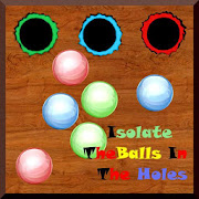 Isolate The Balls In The Holes