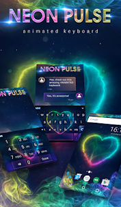 Neon Pulse Animated Keyboard +