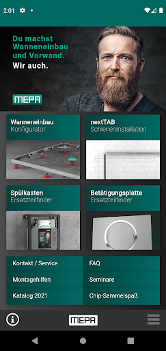 Android application MEPA Service-App screenshort