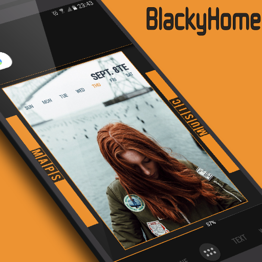 BlackyHome for Klwp