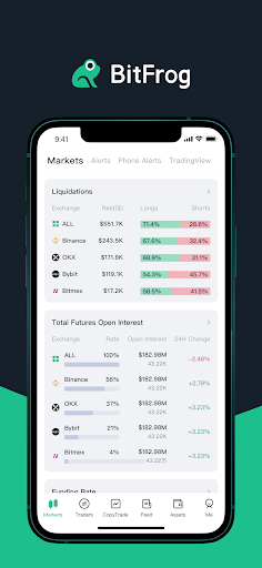 Android application BitFrog:Cashback, Copy, Alerts screenshort