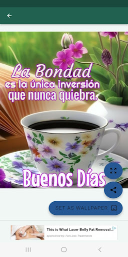 Android application Buenos días, tardes y noches screenshort