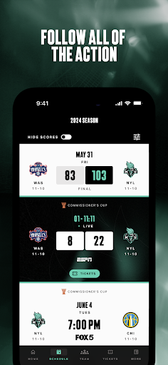 Screenshot of New York Liberty