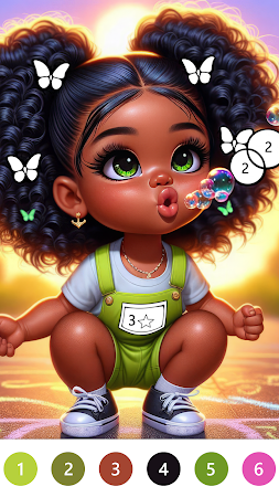 Game screenshot Black Color Paint By Number mod apk