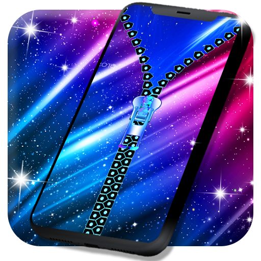 Lock screen for galaxy logo