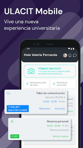 Android application ULACIT Mobile screenshort