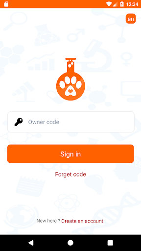 Android application Extreme Vet screenshort