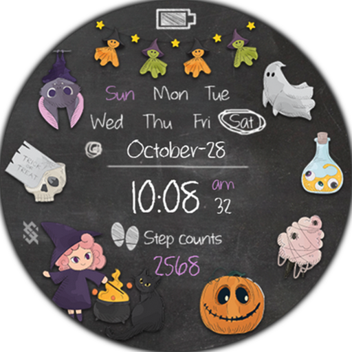 BFF57- Halloween Candy & Witch logo