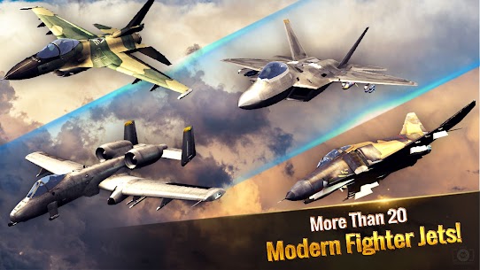 تحميل لعبة الطائرة الحربية Ace Fighter مهكرة للاندرويد [آخر اصدار] 3