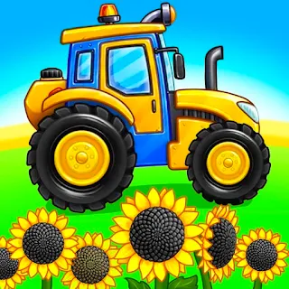 Tractor, car: kids farm games apk