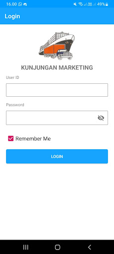 Android application Kunjungan Marketing screenshort