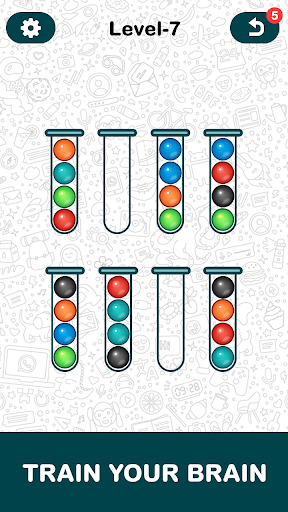 Ball sort puzzle - number sort Screen 3