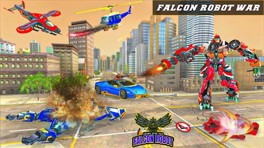 Grand Falcon Robot Car Game 3D