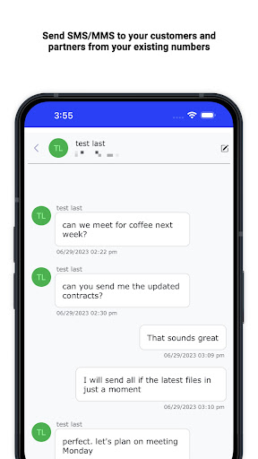 Texting with Approved Contact Screen 2