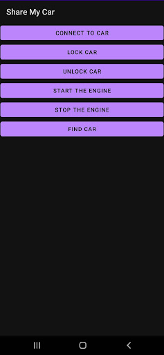 Android application ShareMyCarNow screenshort