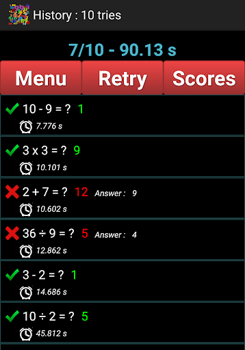Mental Arithmetic Screen 3