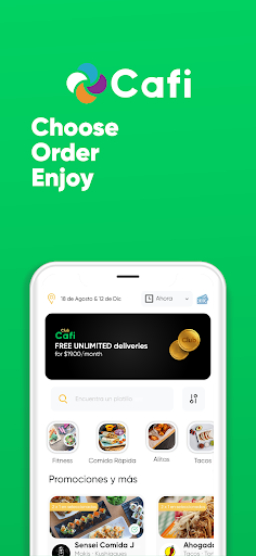 Android application Cafi screenshort