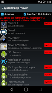 /system/app mover ★ ROOT ★ Screenshot